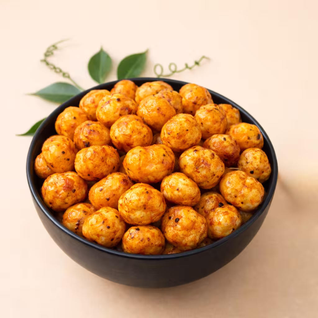 Modern savory makhana flavored fox nuts healthy snack India